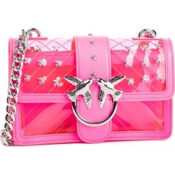 Torebka PINKO - Mini Love Plastic Tracolla PE 19 PLTT 1P21CW Y5EZ Rosa Fluo Q44. Różowe torebki klasyczne damskie marki Pinko, bez wzorów, ze skóry, klasyczne, bez dodatków. Za 1129,00 zł.