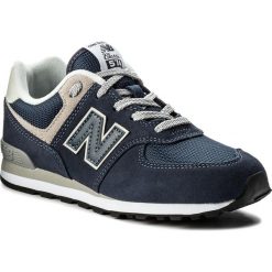 Sneakersy NEW BALANCE - GC574GV Granatowy. Niebieskie trampki chłopięce New Balance, z zamszu, na sznurówki. Za 269,00 zł.