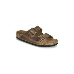 Klapki Birkenstock ARIZONA SFB. Pomarańczowe kapcie męskie Birkenstock, bez wzorów. Za 343,20 zł.