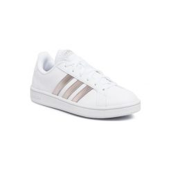 ADIDAS GRAND COURT BASE EE7874. Białe buty sportowe damskie Adidas, bez wzorów, ze skóry ekologicznej, sportowe. Za 199,99 zł.
