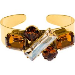 Bransoletki damskie: Pozłacana bransoletka z kryształkami Swarovski
