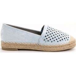 Niebieskie Zamszowe Espadryle VICES. Niebieskie espadryle damskie vices, bez wzorów, z zamszu, bez obcasa. Za 109,00 zł.
