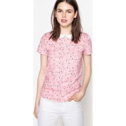 T-shirty damskie: Wzorzysty T-shirt z kołnierzykiem bebe