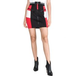 Versace Jeans Spódnica Czarny Czerwony. Czerwone spódniczki damskie s, z elastanu. Za 1012,95 zł.