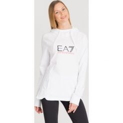 BLUZA EA7 Emporio Armani. Białe bluzy damskie EA7 Emporio Armani, s, z nadrukiem, z bawełny, bez rękawów, bez kaptura. Za 287,40 zł.