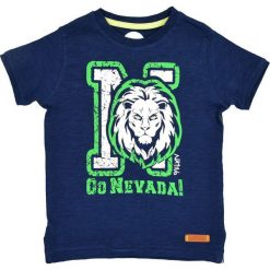 Nativo - T-shirt dziecięcy 104-164 cm. Niebieskie t-shirty męskie marki Nativo, z nadrukiem, z bawełny. W wyprzedaży za 26,90 zł.