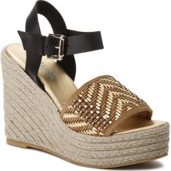Espadryle POLLINI - SA1673CI07RF0904 Intreccio/Bronzo. Żółte espadryle damskie Pollini, ze skóry. W wyprzedaży za 429,00 zł.