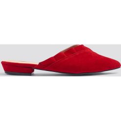 Klapki damskie: Trendyol Zamszowe klapki – Red
