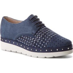 Oxfordy HISPANITAS - Atenea-V8 HV87085 Jeans. Niebieskie półbuty damskie Hispanitas, bez obcasa, na płaskiej podeszwie, bez zapięcia. W wyprzedaży za 279,00 zł.