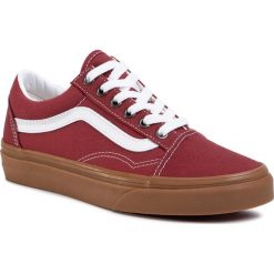 Tenisówki VANS - Old Skool VN0A4U3BWZ01 (Gum) Rosewood/True White. Czerwone trampki i tenisówki damskie Vans, z gumy. Za 339,00 zł.