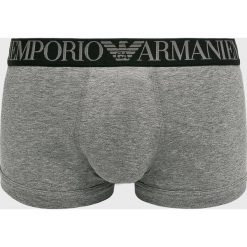 Emporio Armani - Bokserki (2 pack). Szare bokserki męskie Emporio Armani, bez wzorów, z elastanu. W wyprzedaży za 129,90 zł.