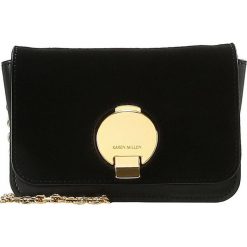 Torebki klasyczne damskie: Karen Millen DISC FASTENING SMALL BAG Torba na ramię black