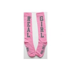 Skarpetki damskie: UGLY Podkolanówki RGT /Real Girl /Pink – cieniutkie