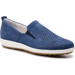 Półbuty JOSEF SEIBEL - Viola 07 75907 724 500 Blau. Niebieskie półbuty damskie Josef Seibel, na co dzień, bez wzorów, ze skóry, bez obcasa, na płaskiej podeszwie, bez zapięcia. W wyprzedaży za 219,00 zł.