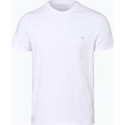 Guess Jeans - T-shirt męski, biały. Białe t-shirty męskie Guess Jeans, m, z aplikacjami, z jeansu, bez kołnierzyka. Za 99,95 zł.