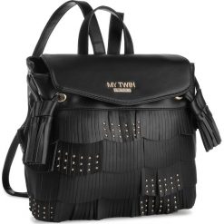 Plecak MY TWIN - Zaino 192MA7022 Nero 00006. Czarne plecaki damskie My Twin, bez wzorów, ze skóry ekologicznej. Za 739,00 zł.