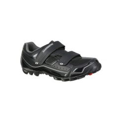 Buty na rower MTB M065. Czarne buty sportowe damskie marki Shimano, rowerowe. W wyprzedaży za 179,99 zł.