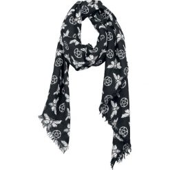 Szaliki damskie: Gothicana by EMP Moth Scarf Szalik czarny