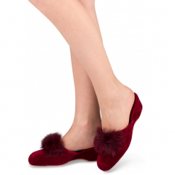 Kapcie damskie Natural Style NS-032 Bordowe. Czerwone koturny damskie NATURAL STYLE, z bawełny. Za 39,00 zł.