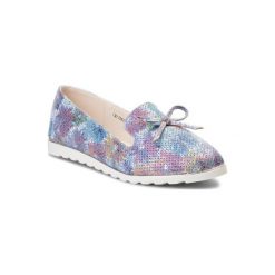 NELLI BLU CM170610-1. Niebieskie półbuty dziewczęce Nelli Blu, bez zapięcia. Za 49,99 zł.
