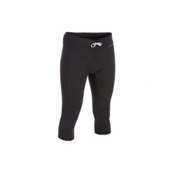 Rybaczki UV surfing z neoprenu 900 męskie. Czarne koszulki męskie OLAIAN, m, bez wzorów, z elastanu, sportowe, bez kołnierzyka, bez rękawów. Za 69,99 zł.