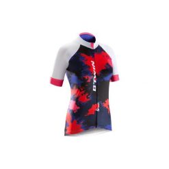 Koszulka krótki rękaw na rower 900 SPLASH damska. Czarne koszulki damskie marki B'TWIN, xl, z elastanu, z krótkim rękawem. Za 149,99 zł.