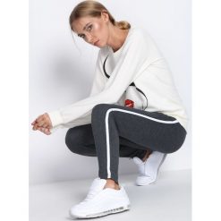Spodnie damskie: Szare Legginsy Wild Heart