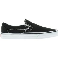 Vans - Tenisówki CLASSIC SLIP-ON. Czarne trampki męskie marki Vans, z aplikacjami, ze skóry. Za 259,90 zł.
