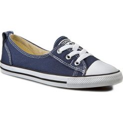 Trampki CONVERSE - CT Ballet Lace 547165C Navy. Niebieskie półbuty damskie Converse, bez wzorów, z gumy, bez zapięcia. W wyprzedaży za 159,00 zł.