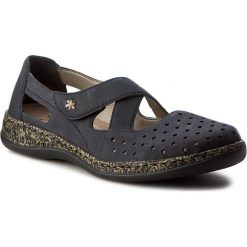 Creepersy damskie: Półbuty RIEKER - 46345-14 Blue