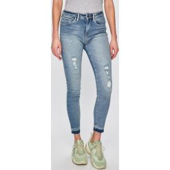 Tommy Hilfiger - Jeansy Como. Niebieskie jeansy damskie rurki marki TOMMY HILFIGER, z elastanu. Za 599,90 zł.