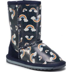 Buty EMU AUSTRALIA - Rainbow K12113 Midnight. Niebieskie śniegowce dziewczęce EMU Australia, bez zapięcia. W wyprzedaży za 219,00 zł.