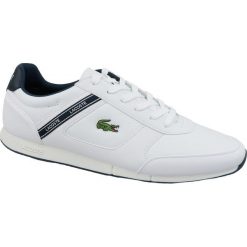 Lacoste Menerva Sport 119 2 737CMA0064042 40,5 Białe. Białe buty sportowe męskie Lacoste, ze skóry, bez zapięcia. W wyprzedaży za 359,99 zł.