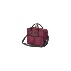 MĘSKA TORBA NA LAPTOPA SOLIER S23 LIMERICK BORDOWY. Czerwone torby na laptopa marki Solier, w paski, ze skóry ekologicznej. Za 149,00 zł.