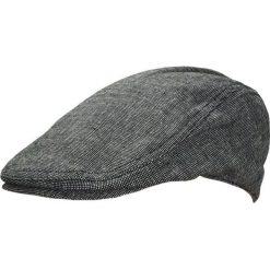 Czarny Męski Kaszkiet - 100% Bawełna - w Drobny Biały Wzór, Pako Jeans CPAPJNSKASZKIET40401. Szare czapki męskie Pako Jeans, bez wzorów, z bawełny. Za 29,00 zł.