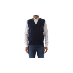 Swetry rozpinane / Kardigany Wool co WO 0004. Niebieskie swetry męskie Wool co, s, bez wzorów. Za 218,91 zł.