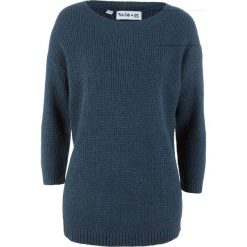 Swetry damskie: Sweter z rękawami 7/8, z kolekcji Maite Kelly bonprix ciemnoniebiesko-jasnoróżowy