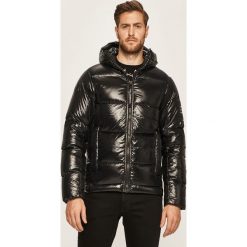 Peak Performance - Kurtka puchowa. Czarne płaszcze męskie Peak Performance, m, bez wzorów, z materiału, krótkie, z kapturem. Za 1499,00 zł.
