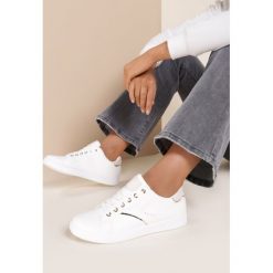 Biało-Beżowe Buty Sportowe Carilora. Białe buty sportowe damskie Renee, bez wzorów, sportowe. Za 79,99 zł.