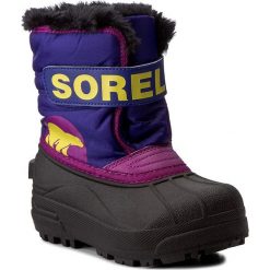 Kozaki dziewczęce: Śniegowce SOREL – Childrens Snow Commander NC1877 Grape Juice/Bright Plum 484