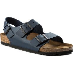 Sandały BIRKENSTOCK - Milano 0034751 Blue. Niebieskie klapki męskie marki Birkenstock, bez wzorów, ze skóry ekologicznej. Za 289,00 zł.
