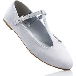 Baleriny damskie: Baleriny z paskiem bonprix jasnoszary
