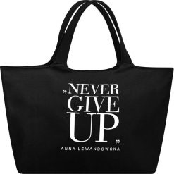 Torebki klasyczne damskie: Torba uniwersalna Anna Lewandowska Never Give Up czarna