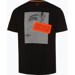 Armani Exchange - T-shirt męski, czarny. Czarne t-shirty męskie Armani Exchange, xl, z nadrukiem, bez kołnierzyka. Za 279,95 zł.