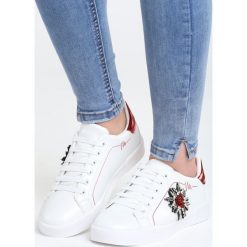 Buty sportowe damskie: Biało-Czerwone Buty Sportowe Chambray