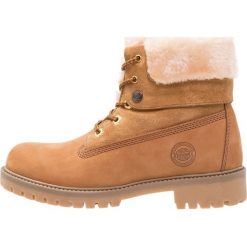 Buty zimowe damskie: Darkwood Botki sznurowane cognac