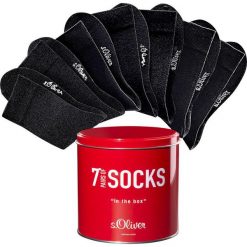 Skarpetki s.Oliver (7 par) bonprix czarny. Czarne skarpetki męskie marki bonprix. Za 69,93 zł.