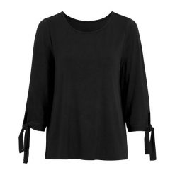 Cellbes Gładka bluzka z rękawem ¾. czarny female czarny 50/52. Czarne bluzki damskie Cellbes, bez wzorów, z dżerseju, bez kołnierzyka. Za 129,00 zł.