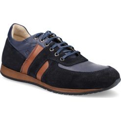 Buty Granatowe Delphi. Pomarańczowe buty sportowe męskie LANCERTO, z bawełny, bez zapięcia. W wyprzedaży za 249,90 zł.