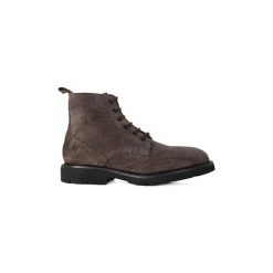 Buty zimowe męskie: Botki Frau SUEDE EBANO
